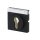 Busch-Jaeger 1755 SL/PZ-885-101 Zentralscheibe mit Beschriftungsfeld (Kunststoff (lackiert)) Schwarz Matt future® linear 2CKA001710A3902