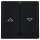 Busch-Jaeger 1785 JA-885 Wippe mit Aufdruck (Kunststoff (lackiert)) Schwarz Matt future® linear 2CKA001751A3036