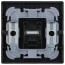 Busch-Jaeger 1789 KI-885 Wippe mit Aufdruck mit kleiner transparenter Kalotte (Kunststoff (lackiert)) Schwarz Matt future® linear 2CKA001751A3044