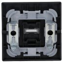 Busch-Jaeger 1789 LI-885 Wippe mit Aufdruck mit kleiner transparenter Kalotte (Kunststoff (lackiert)) Schwarz Matt future® linear 2CKA001751A3045