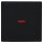 Busch-Jaeger 1789-885 Wippe mit kleiner roter Kalotte (Kunststoff (lackiert)) Schwarz Matt future® linear 2CKA001751A3047