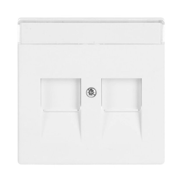 Busch-Jaeger 1800-884 Zentralscheibe mit Beschriftungsfeld (Kunststoff (lackiert)) Studioweiß Matt future® linear 2CKA001710A3887