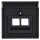 Busch-Jaeger 1803-02-885 Zentralscheibe 2-fach (Kunststoff (lackiert)) Schwarz Matt future® linear 2CKA001710A3911
