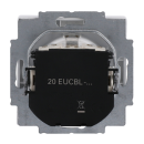Busch-Jaeger 20 EUCBL-884 SCHUKO® Steckdosen-Einsatz mit LED Kontrolllicht (Kunststoff (lackiert)) Studioweiß Matt 2CKA002013A5336