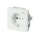 Busch-Jaeger 20 EUCKS/DV-884 SCHUKO® Steckdosen-Einsatz mit Aufdruck "EDV" (Kunststoff (lackiert)) Studioweiß Matt 2CKA002013A5327