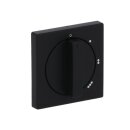Busch-Jaeger 2542 DR/01-885 Zentralscheibe mit Drehgriff, mit Aufdruck (Kunststoff (lackiert)) Schwarz Matt future® linear 2CKA001710A3913