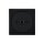 Busch-Jaeger 2542 DR/02-885 Zentralscheibe mit Drehgriff, mit Aufdruck (Kunststoff (lackiert)) Schwarz Matt future® linear 2CKA001710A3914