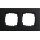 Gira 0212126 Abdeckrahmen 2-fach Gira Esprit Aluminium Schwarz