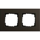 Gira 0212127 Abdeckrahmen 2-fach Gira Esprit Aluminium Braun