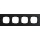 Gira 0214126 Abdeckrahmen 4-fach Gira Esprit Aluminium Schwarz
