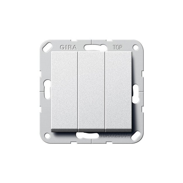 Gira 284426 Wipptaster BS 3-fach Schließer System 55 Farbe Alu