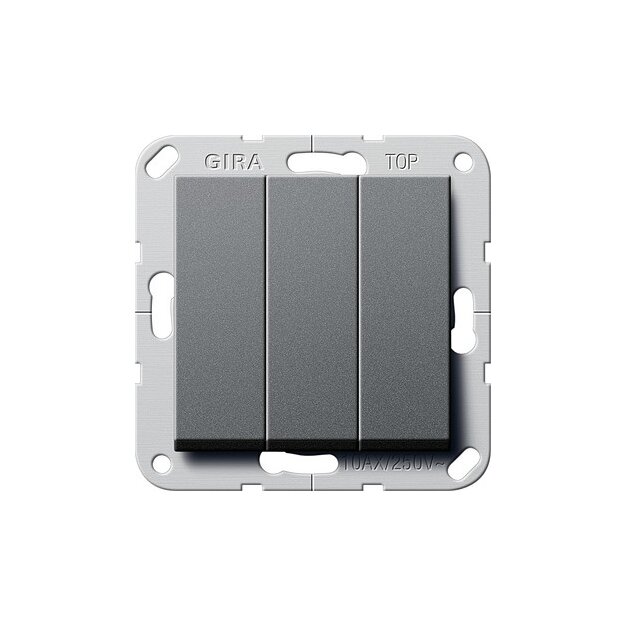 Gira 284428 Wipptaster BS 3-fach Schließer System 55 Anthrazit