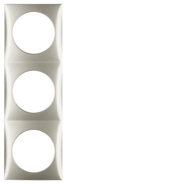 Berker 918192524 Rahmen 3-fach Integro Flow Edelstahl matt lackiert