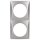Berker 918262524 Rahmen 2-fach Integro Flow Edelstahl matt lackiert
