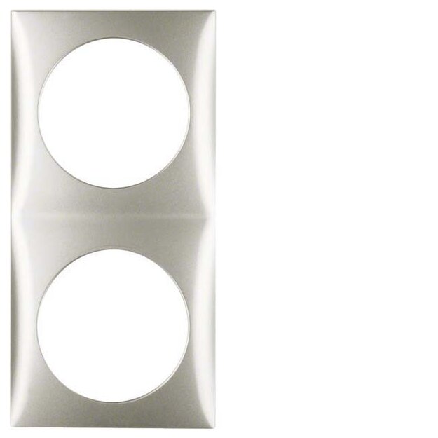 Berker 918262558 Rahmen 2-fach Integro Flow Chrom matt lackiert