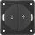 Berker 936532505 Jalousie-Serientaster mit Aufdruck Symbol Pfeile Integro Flow/Pure Anthrazit matt