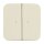 Busch-Jaeger 6732-212 Wandsender WaveLINE 2 Kanal (Thermoplast) Weiß 2CKA006730A0045