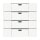 Busch-Jaeger 6733-84 Wandsender WaveLINE 4 Kanal (Thermoplast) Studioweiß carat® 2CKA006730A0056