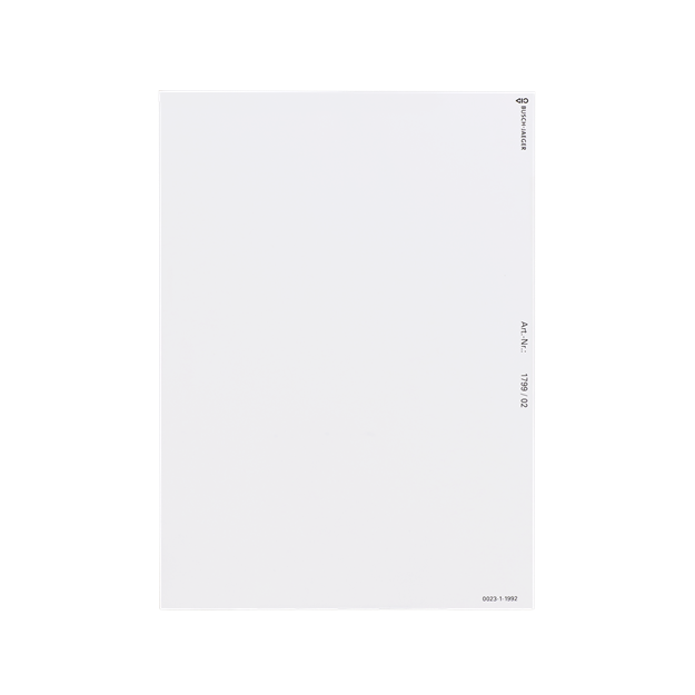 Busch-Jaeger 1799/02 DIN A4-Beschriftungsbogen Kunststofffolie (Kunststoff) Transluzent 2CKA001799A0959