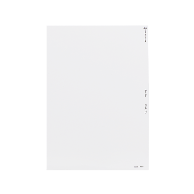 Busch-Jaeger 1799/03 DIN A4-Beschriftungsbogen Kunststofffolie (Kunststoff) Transparent 2CKA001799A0960