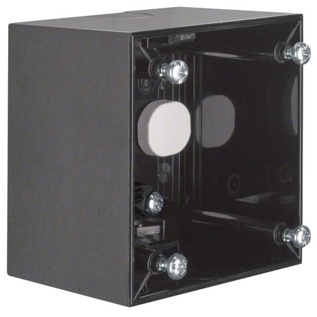 Berker 911512520 Aufbau-Gehäuse hoch Aufputz Integro Flow Schwarz glänzend