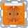 Berker 41108914 Steckdose SCHUKO mit Kontroll-LED BSF und erhöhter Berührungsschutz S.1/B.3/B.7 Orange glänzend