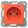 Berker 6765091914 Steckdose mit Schutzkontaktstift und Kontroll-LED S.1/B.3/B.7 Orange matt