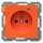 Berker 6765096014 Steckdose mit Schutzkontaktstift Kontroll-LED und erhöhter Berührungsschutz Q.1/Q.3 Orange samt