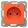 Berker 6765098914 Steckdose mit Schutzkontaktstift Kontroll-LED und erhöhter Berührungsschutz S.1/B.3/B.7 Orange glänzend