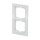 Busch-Jaeger 1722-280 Abdeckrahmen 2-fach Rahmen (Weißglas) Glas Weiß Busch-axcent® 2CKA001754A4438