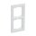 Busch-Jaeger 1722-280 Abdeckrahmen 2-fach Rahmen (Weißglas) Glas Weiß Busch-axcent® 2CKA001754A4438