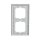Busch-Jaeger 1722-280 Abdeckrahmen 2-fach Rahmen (Weißglas) Glas Weiß Busch-axcent® 2CKA001754A4438