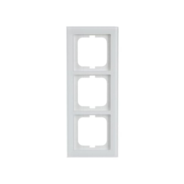 Busch-Jaeger 1723-280 Abdeckrahmen 3-fach Rahmen (Weißglas) Glas Weiß Busch-axcent® 2CKA001754A4439