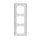 Busch-Jaeger 1723-280 Abdeckrahmen 3-fach Rahmen (Weißglas) Glas Weiß Busch-axcent® 2CKA001754A4439