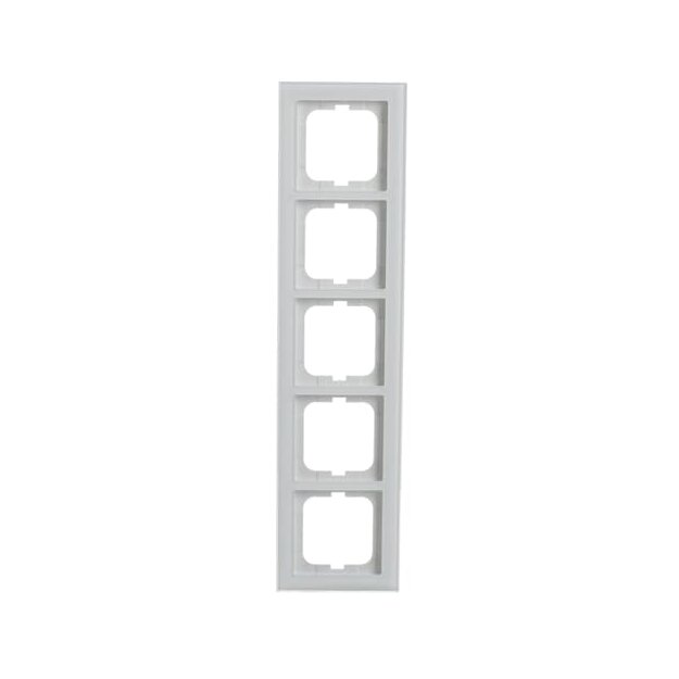Busch-Jaeger 1725-280 Abdeckrahmen 5-fach Rahmen Glas Weiß Busch-axcent® 2CKA001754A4441