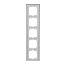Busch-Jaeger 1725-280 Abdeckrahmen 5-fach Rahmen Glas Weiß Busch-axcent® 2CKA001754A4441