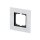 Busch-Jaeger 1721-811 Abdeckrahmen 1-fach Rahmen (Weißglas) Glas Weiß carat® 2CKA001754A4442