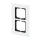 Busch-Jaeger 1722-811 Abdeckrahmen 2-fach Rahmen (Weißglas) Glas Weiß carat® 2CKA001754A4443