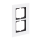 Busch-Jaeger 1722-811 Abdeckrahmen 2-fach Rahmen (Weißglas) Glas Weiß carat® 2CKA001754A4443