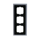 Busch-Jaeger 1723-811 Abdeckrahmen 3-fach Rahmen (Weißglas) Glas Weiß carat® 2CKA001754A4444