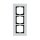 Busch-Jaeger 1723-811 Abdeckrahmen 3-fach Rahmen (Weißglas) Glas Weiß carat® 2CKA001754A4444