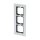 Busch-Jaeger 1723-811 Abdeckrahmen 3-fach Rahmen (Weißglas) Glas Weiß carat® 2CKA001754A4444
