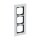 Busch-Jaeger 1723-811 Abdeckrahmen 3-fach Rahmen (Weißglas) Glas Weiß carat® 2CKA001754A4444