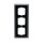 Busch-Jaeger 1723-811 Abdeckrahmen 3-fach Rahmen (Weißglas) Glas Weiß carat® 2CKA001754A4444