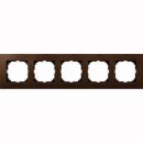 Merten MEG4055-3473 Holzrahmen 5-fach Walnuss M-PLAN