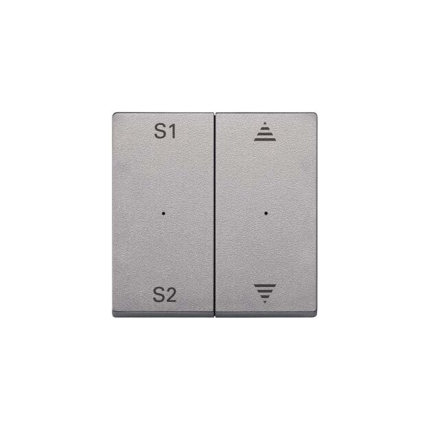 Merten MEG5227-0460 Wippen für Taster-Modul 2-fach (Szene1/2 Pfeile Auf/Ab) Aluminium System M
