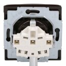 Busch-Jaeger 20 EUGK-31-101 SCHUKO® Steckdosen-Einsatz mit Klappdeckel (Thermoplast) Braun Allwetter 44® (IP 44) 2CKA002064A0286