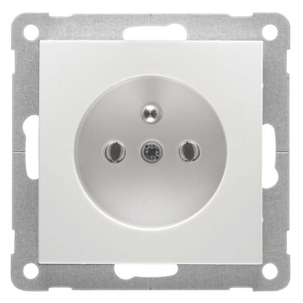 Peha 00318631 Badora Steckdose Erdungsstift Reinweiß erhöhter Berührungsschutz