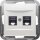 Peha 00318671 Badora UAE-Steckdose Cat6 Reinweiß 2 Terminals