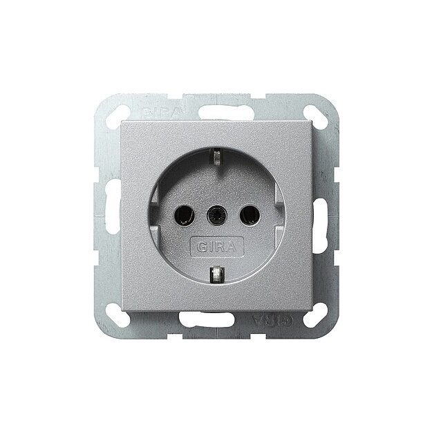 Gira 018026 Schuko SRK System 55 Farbe Alu